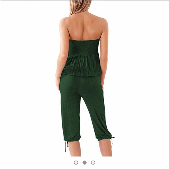 New! Green romper, medium - Picture 3 of 3